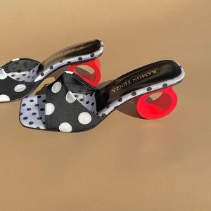 Vintage Ramon Tenza Polka Dot Ring Heels